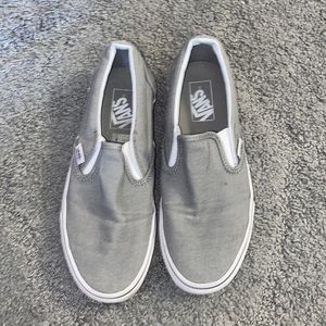 Grey slip on vans